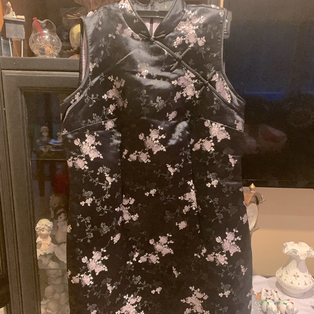 Robbie Bee Purple Black kimono dress sleeveless
